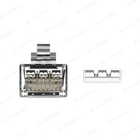 Роз'єм RJ45 Cat.6 STP Arc Latch з вставкою 6 вгору 2 вниз штекер RJ45